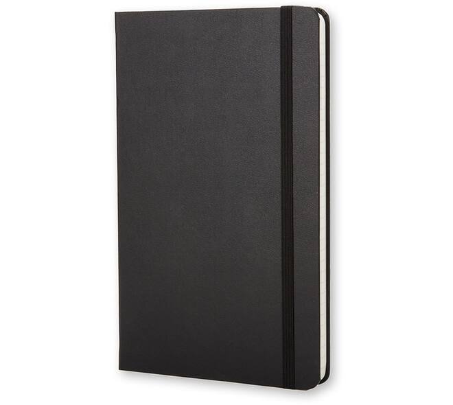 Notitieboek Moleskine pocket 90x140mm lijn hard cover zwart