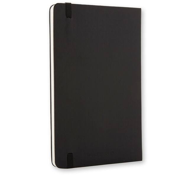 Notitieboek Moleskine pocket 90x140mm blanco hard cover zwart