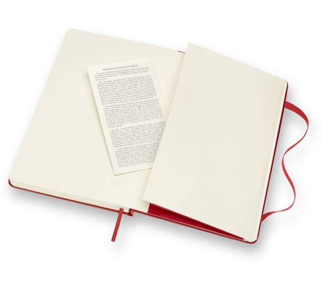 Notitieboek Moleskine large 130x210mm lijn hard cover  rood