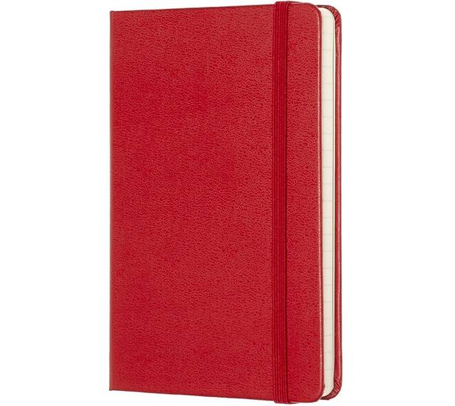 Notitieboek Moleskine pocket 90x140mm lijn hard cover rood