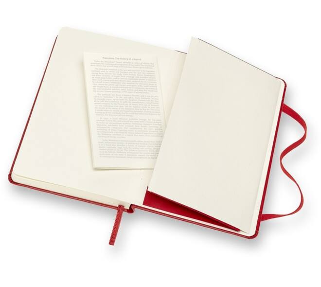 Notitieboek Moleskine pocket 90x140mm lijn hard cover rood