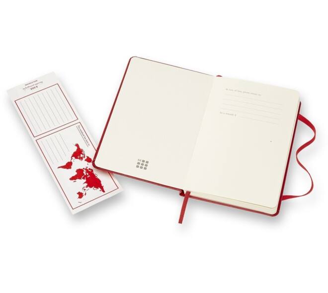Notitieboek Moleskine pocket 90x140mm lijn hard cover rood