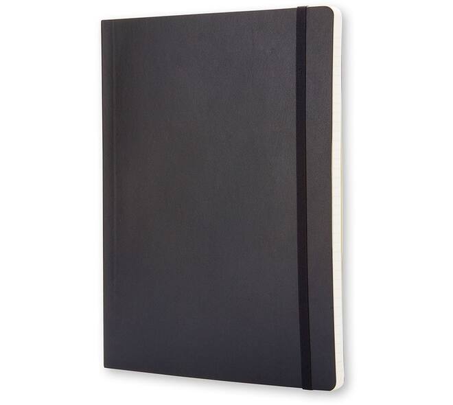 Notitieboek Moleskine XL 190x250mm lijn soft cover zwart