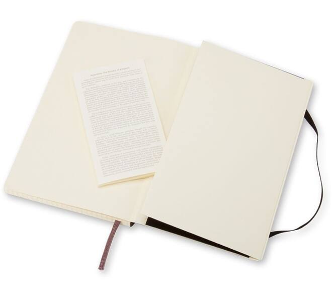 Notitieboek Moleskine XL 190x250mm lijn soft cover zwart