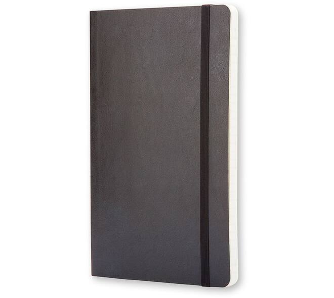 Notitieboek Moleskine pocket 90x140mm lijn soft cover zwart