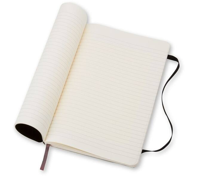 Notitieboek Moleskine pocket 90x140mm lijn soft cover zwart