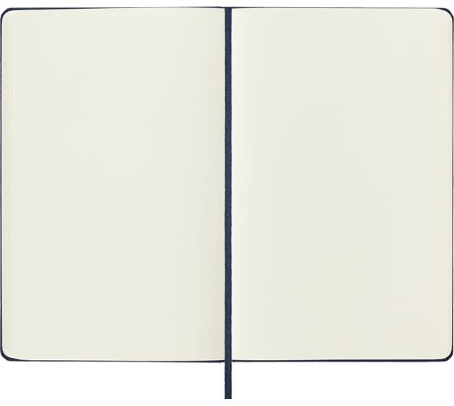 Notitieboek Moleskine large 130x210mm blanco hard cover sapphire blue