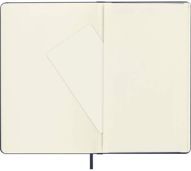 Notitieboek Moleskine large 130x210mm blanco hard cover sapphire blue
