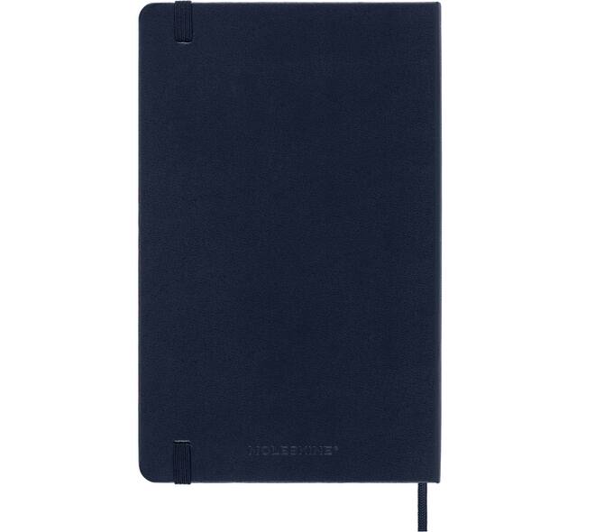 Notitieboek Moleskine large 130x210mm blanco hard cover sapphire blue