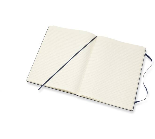 Notitieboek Moleskine XL 190x250mm lijn hard cover sapphire blue