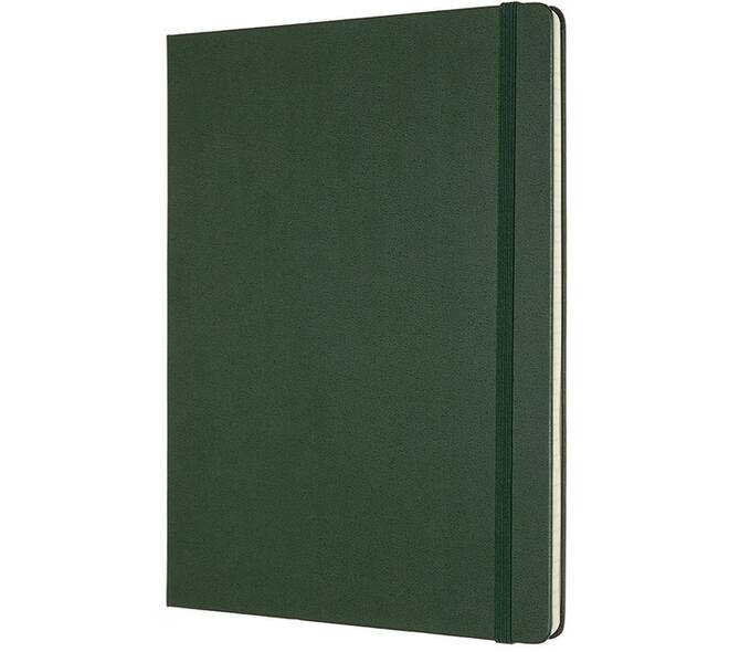 Notitieboek Moleskine XL 190x250mm lijn hard cover myrtle green