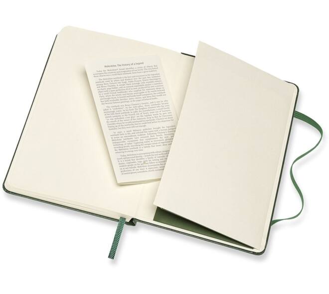 Notitieboek Moleskine XL 190x250mm lijn hard cover myrtle green
