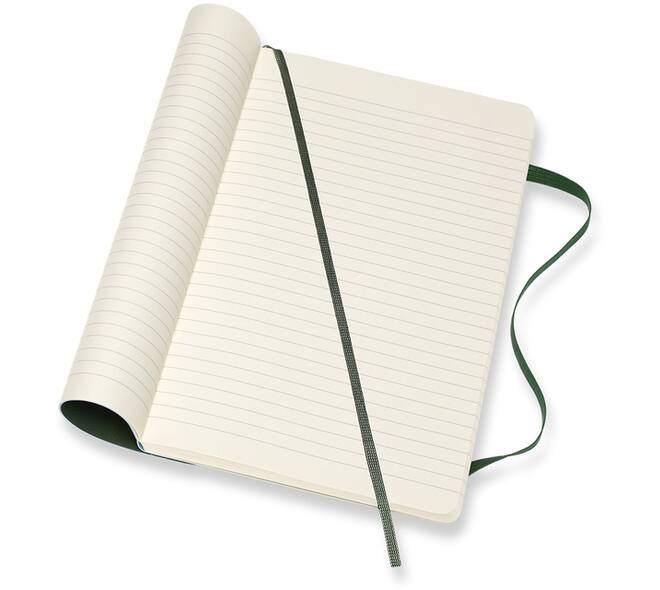 Notitieboek Moleskine large 130x210mm lijn soft cover myrtle green
