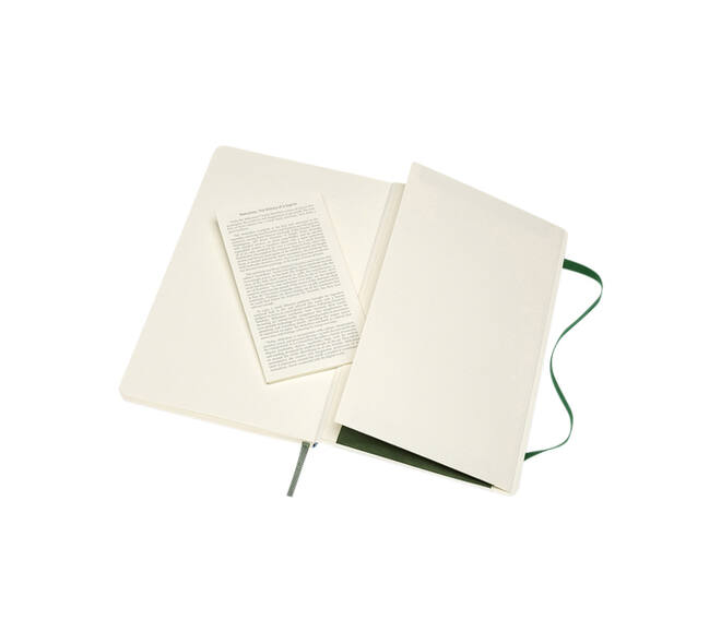 Notitieboek Moleskine large 130x210mm lijn soft cover myrtle green