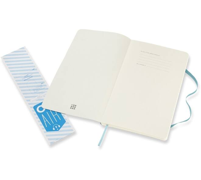Notitieboek Moleskine large 130x210mm lijn soft cover reef blue