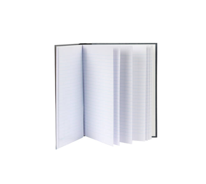 Notitieboek Djois Atlanta Excellent genaaid 210x165mm 96blz lijn grijs gewolkt