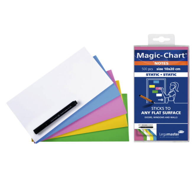 Magic-chart notes Legamaster 10x20cm assorti 500 vel