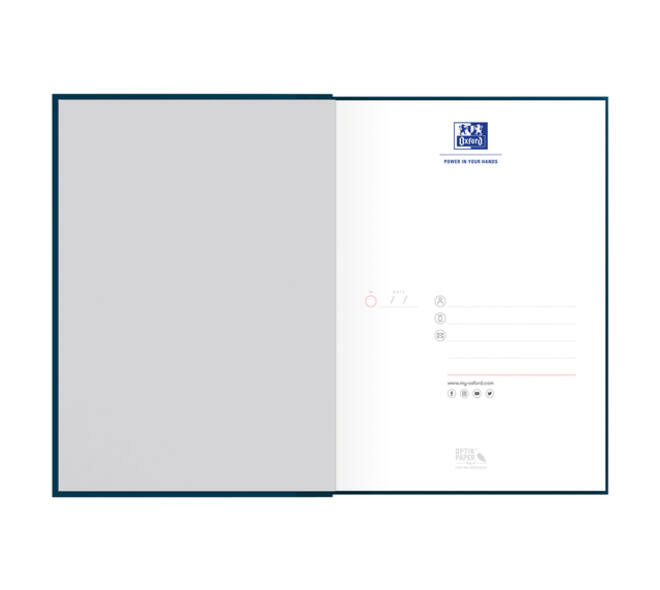 Notitieboek Oxford Office Essentials A5 96vel lijn zwart