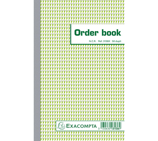 Orderboek Exacompta 210x135mm 50x2vel