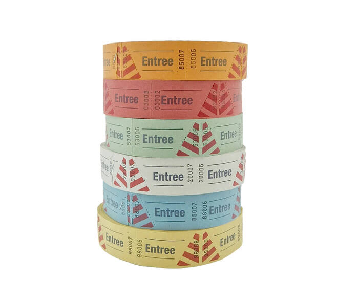 Entreebewijs Combicraft nummering 1-1000 blauw 1000 stuks