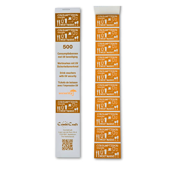 Consumptiebon Combicraft UV beveiliging 500 stuks oranje