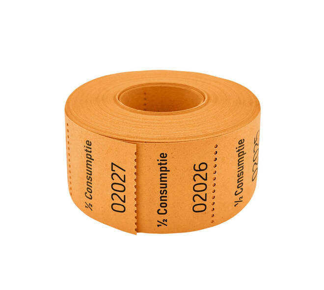 Consumptiebon Combicraft 1/2  500 stuks oranje