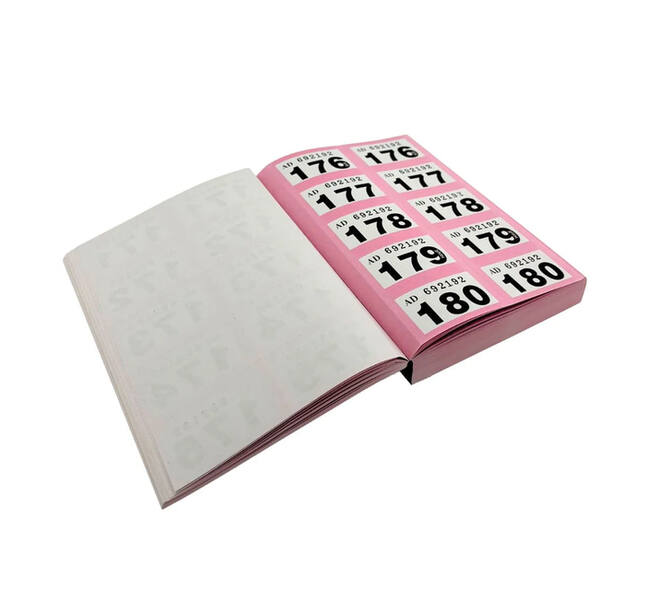 Nummerblok 1-1000 assorti 6 stuks