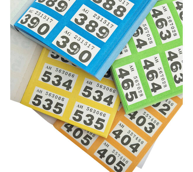 Nummerblok 1-1000 assorti 6 stuks