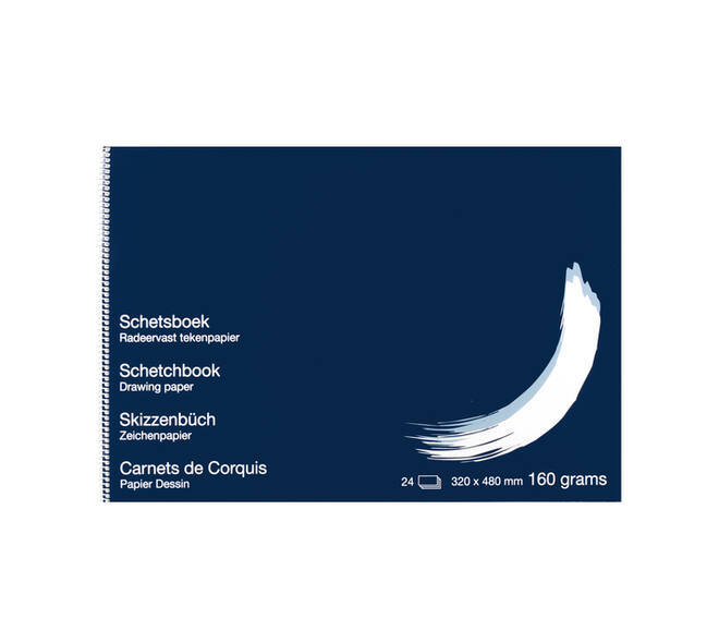 Schetsboek Papyrus 320x480mm 160gr 24 vel