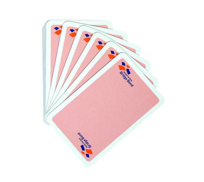 Speelkaarten Bridge Bond roze