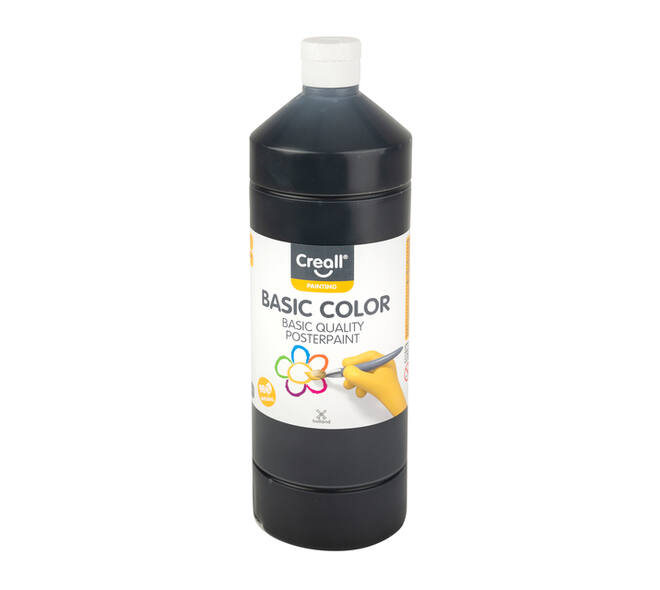 Plakkaatverf Creall basic zwart 1000ml