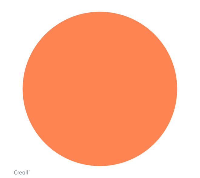 Plakkaatverf Creall fluor oranje 250ml