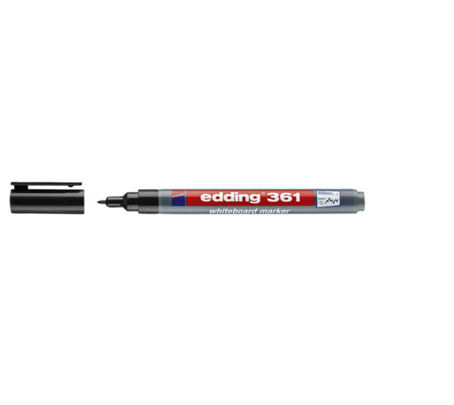 Whiteboardmarker edding 361 rond 1mm zwart