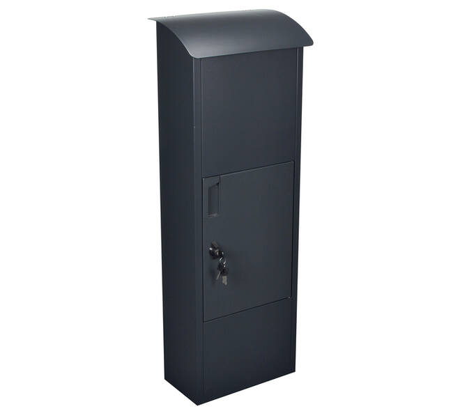 Pakketbrievenbus Helsinki 390x240x1053mm zwart