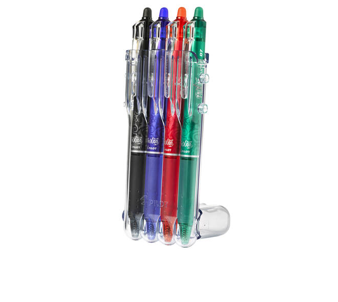Rollerpen PILOT friXion clicker medium basis assorti Set2Go à  4 stuks