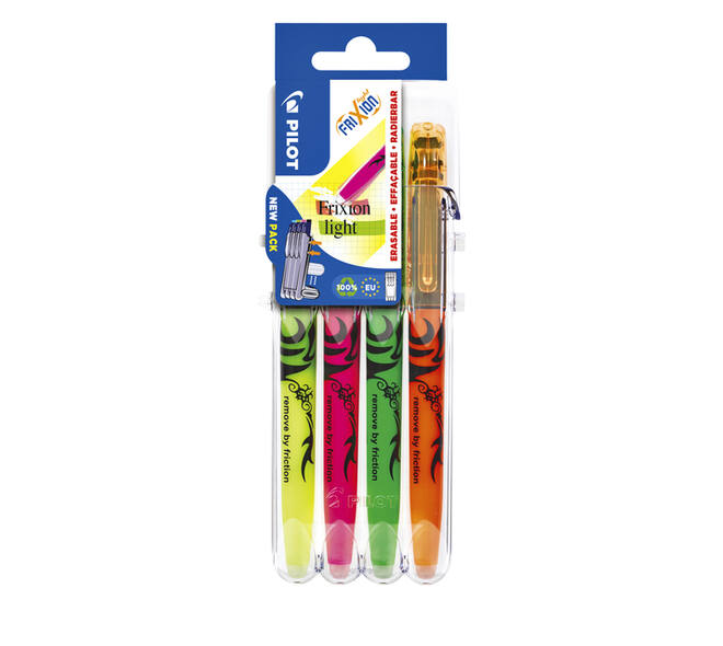 Markeerstift Pilot friXion assorti Set2Go à 4 stuks