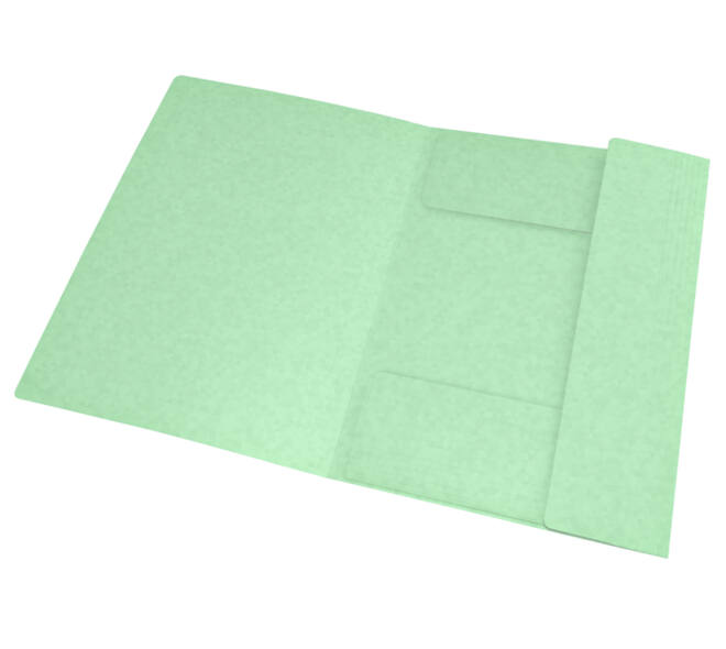 Elastomap Oxford Top File+ A4 3 kleppen 390gr pastel groen