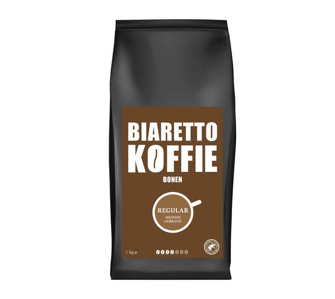 Koffie Biaretto bonen regular 1000 gram