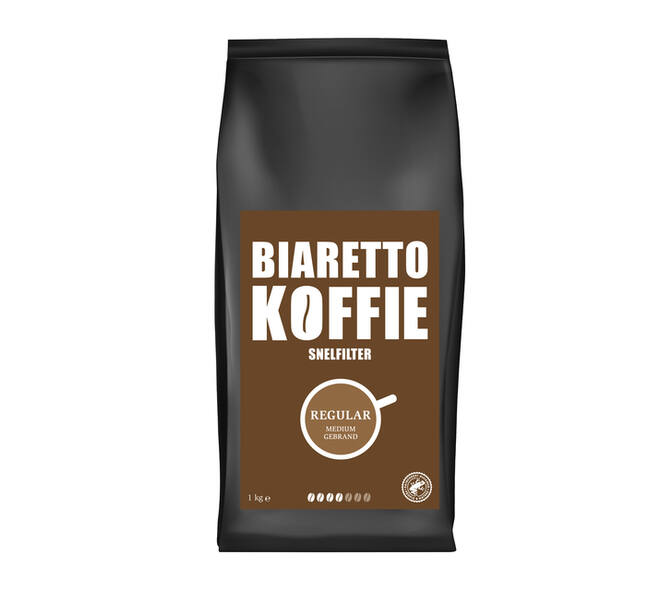Koffie Biaretto snelfiltermaling regular 1000 gram