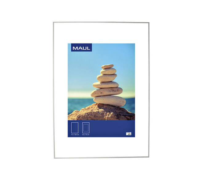 Fotolijst MAUL design 70x100cm aluminium frame zilver