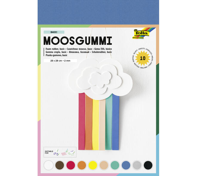 Foam Folia 20x29cm basic 10 kleuren