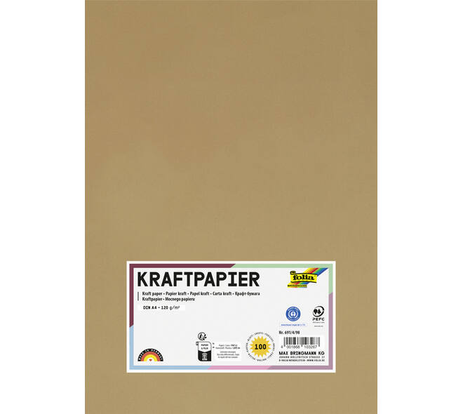 Kraftpapier Folia A4 120gr 100 vel