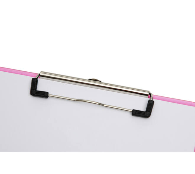 Klembord MAUL A4 staand transparant PS neon roze