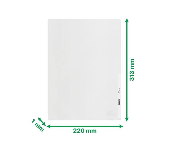 Insteekmap L-model Leitz Recycle A4 0.10mm PP transparant  25 stuks