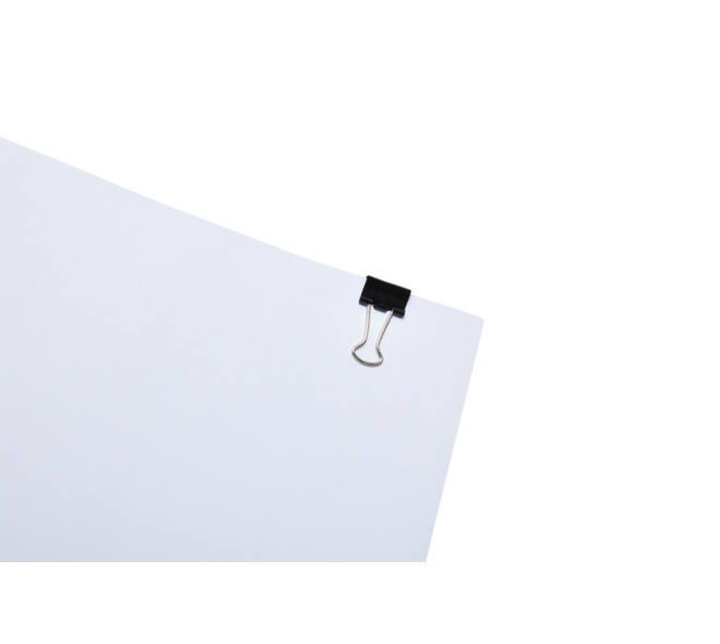 Papierklem MAUL 215 foldback 13mm capaciteit 4mm zwart 12 stuks