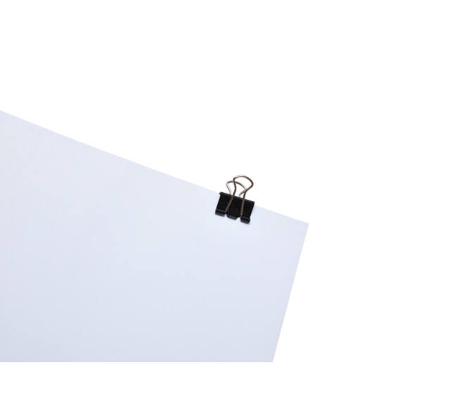 Papierklem MAUL 215 foldback 16mm capaciteit 5mm zwart 12 stuks