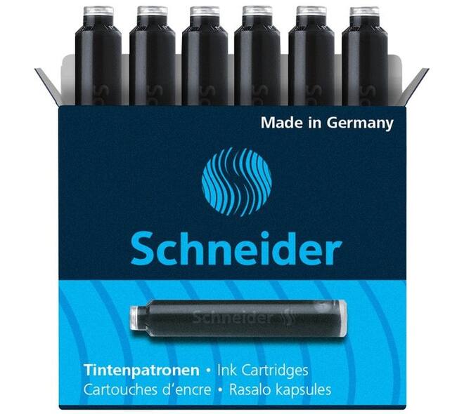 Inktpatroon Schneider din zwart doos à 6 stuks