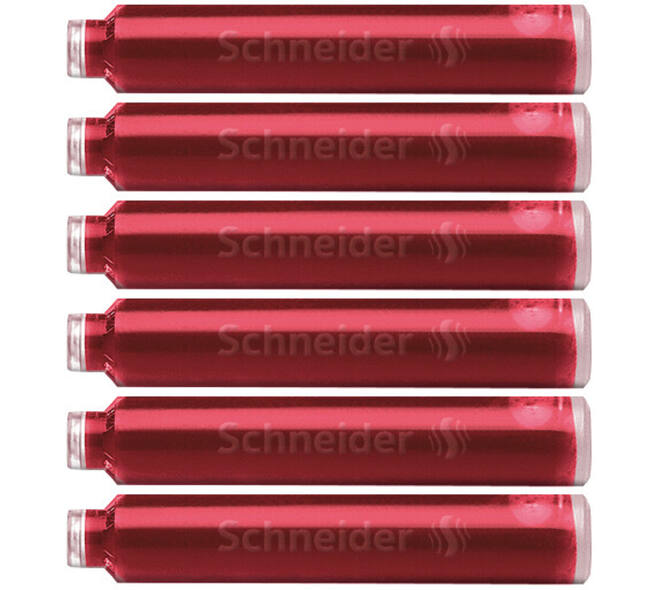 Inktpatroon Schneider din rood doos à 6 stuks