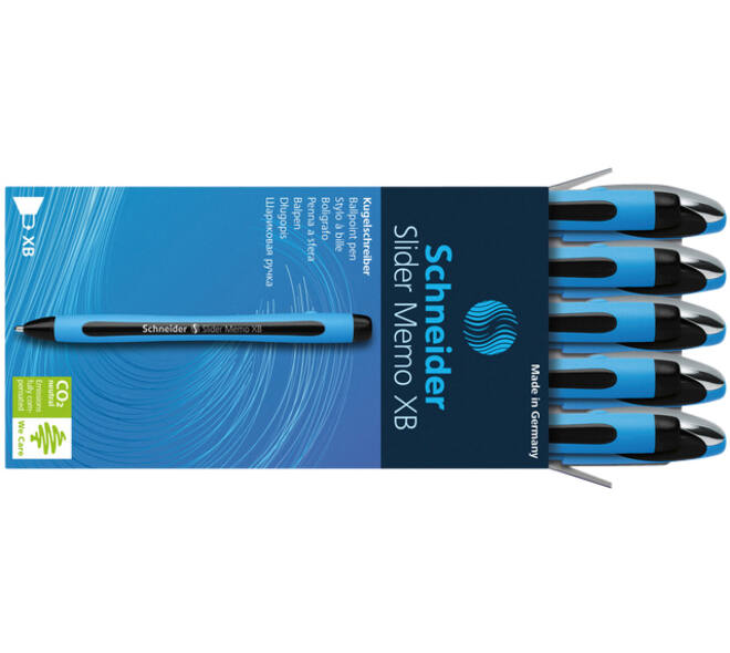 Balpen Schneider Slider Memo extra breed zwart