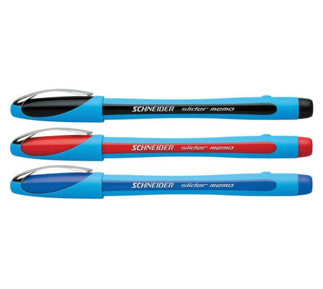 Balpen Schneider Slider Memo extra breed zwart
